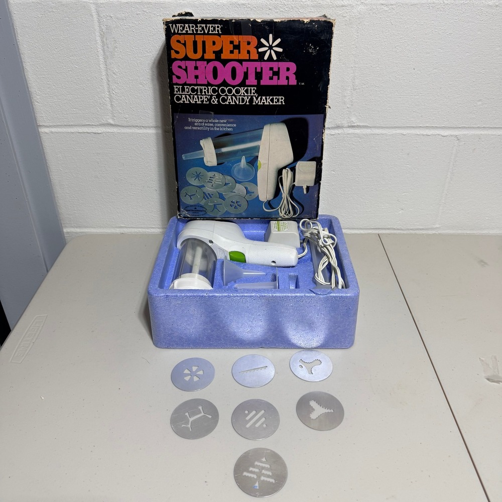 Vintage Wear-Ever Super Shooter Electric Cookie Canape Candy Maker 70001